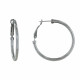 Boucles d'Oreilles Argent Créoles Rondes 5cm