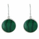 Boucles d'Oreilles Argent Disques de Turquoise