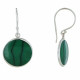 Boucles d'Oreilles Argent Disques de Turquoise