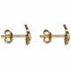 Boucles d'Oreilles Plaqué Or Petites Feuilles