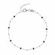 Bracelet Argent Perles Émaillées et Perles Argent