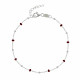 Bracelet Argent Perles Émaillées et Perles Argent