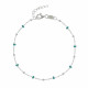 Bracelet Argent Perles Émaillées et Perles Argent