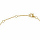 Collier Plaqué Or Médaille Ronde Rose des Vents et Strass
