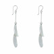 Boucles d'Oreilles Argent Demi Sphère Lisse et Martelée