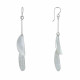 Boucles d'Oreilles Argent Demi Sphère Lisse et Martelée
