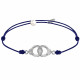 Bracelet Lien Argent Petites Menottes 