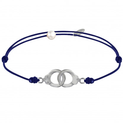 Bracelet Lien Argent Petites Menottes 