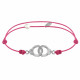 Bracelet Lien Argent Petites Menottes 