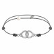 Bracelet Lien Argent Petites Menottes 