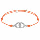 Bracelet Lien Argent Petites Menottes 