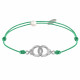 Bracelet Lien Argent Petites Menottes 