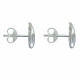 Boucles d'Oreilles Argent Cauri