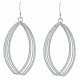 Boucles d'Oreilles Argent Cinq Ovales Torsadés