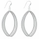 Boucles d'Oreilles Argent Cinq Ovales Torsadés