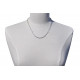Collier Argent Mailles Ovales