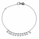 Bracelet Argent Rhodié Petites Breloques Billes