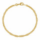 Bracelet Plaqué Or Maille Torsadée