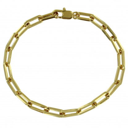 Bracelet Plaqué Or Mailles Ovales