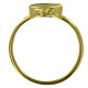 Bague Plaqué Or et Amazonite Ronde