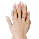 Bague Plaqué Or et Amazonite Ronde