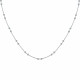 Collier Argent Rhodié et Billes