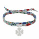 Bracelet Double Tour Lien Liberty et Trèfle Argent - Colors
