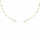 Chaine en Plaqué Or 1mm Maille Ronde 3 Tailles