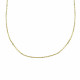 Chaine en Plaqué Or Maille Forçat 1mm 