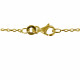 Chaine en Plaqué Or Maille Forçat 1mm 