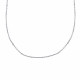 Chaine en Argent Rhodié Maille Forçat 1mm 