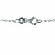 Chaine en Argent Rhodié Maille Forçat 1mm 