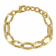 Bracelet Plaqué Or Grosses Mailles Ovales