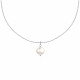 Collier Argent Rhodié Pendentif Perle de Culture