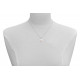 Collier Argent Rhodié Pendentif Perle de Culture