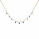 PHOTO Collier Plaqué Or Swarovski Dégradé de Couleurs