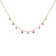 Collier Plaqué Or Swarovski Dégradé de Couleurs
