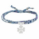Bracelet Double Tour Lien Liberty et Trèfle Argent - Classics