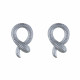 Boucles d'Oreilles Argent Cordon Serpent