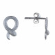 Boucles d'Oreilles Argent Cordon Serpent