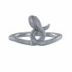 Bague Argent Cordon Serpent