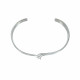 Bracelet Argent Demi Jonc Vagues