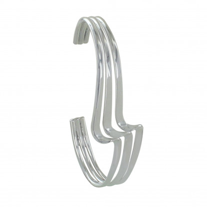 Bracelet Argent Demi Jonc Vagues