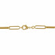 Collier Plaqué Or Mailles Cheval