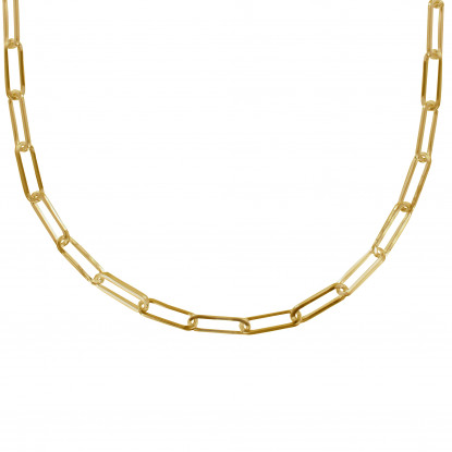 Collier Plaqué Or Mailles Cheval