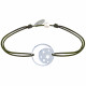 Bracelet Lien Médaille Argent Lune et Etoiles