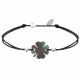 Bracelet Trèfle Nacre Grise et Perles d'Argent - Classics