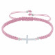 Bracelet Argent Croix Lien Tréssé - Classics