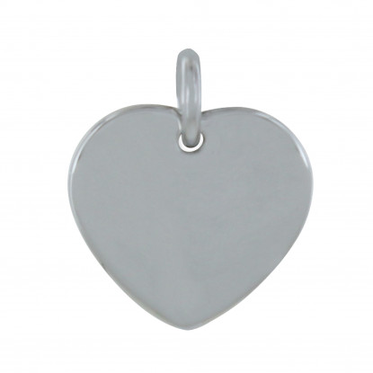 Pendentif Acier Grand Coeur