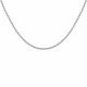 Collier Argent Rhodié Mailles Corde
